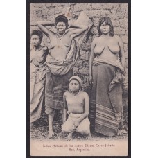 INDIAS MATACAS ANTIGUA TARJETA POSTAL RARA